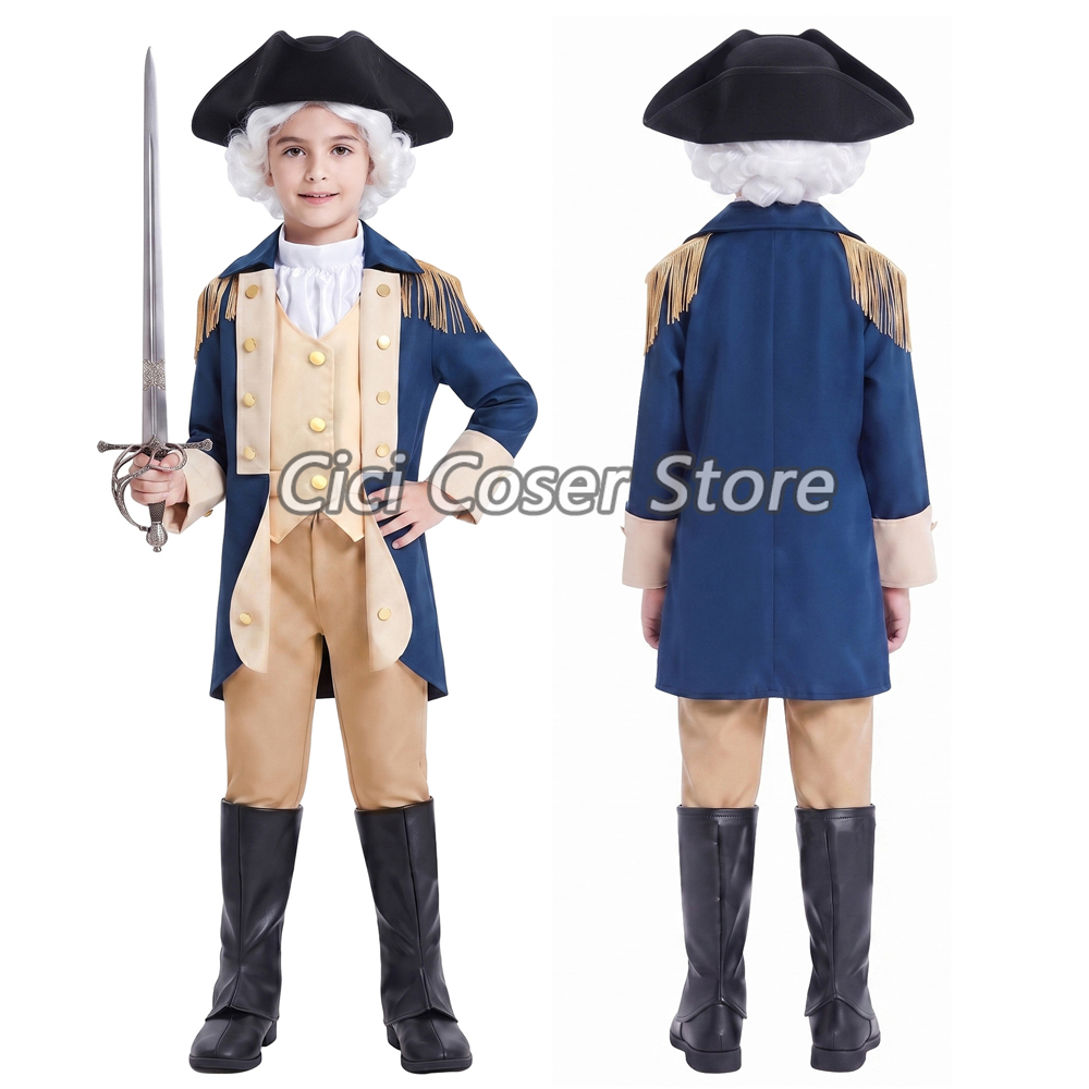 Halloween Costume Kids - Kids Colonial George Washington Costume Historical