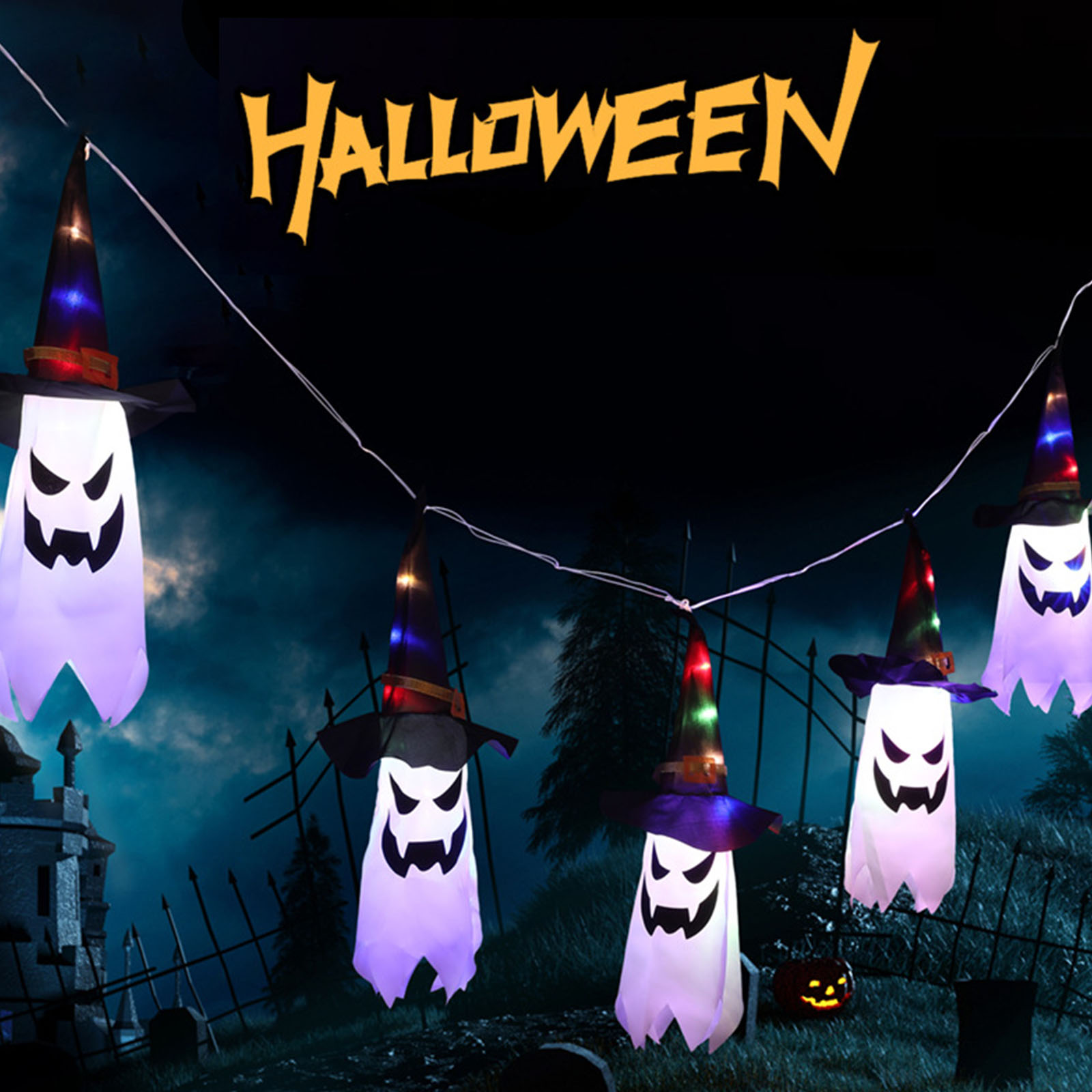 Halloween Decorative Lights Ha - Halloween Led String Lights Orange review and price