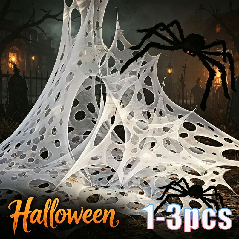 1x2m 1X4m 2x4m Fake Spider Web - Spider Web Halloween Decoration review and price