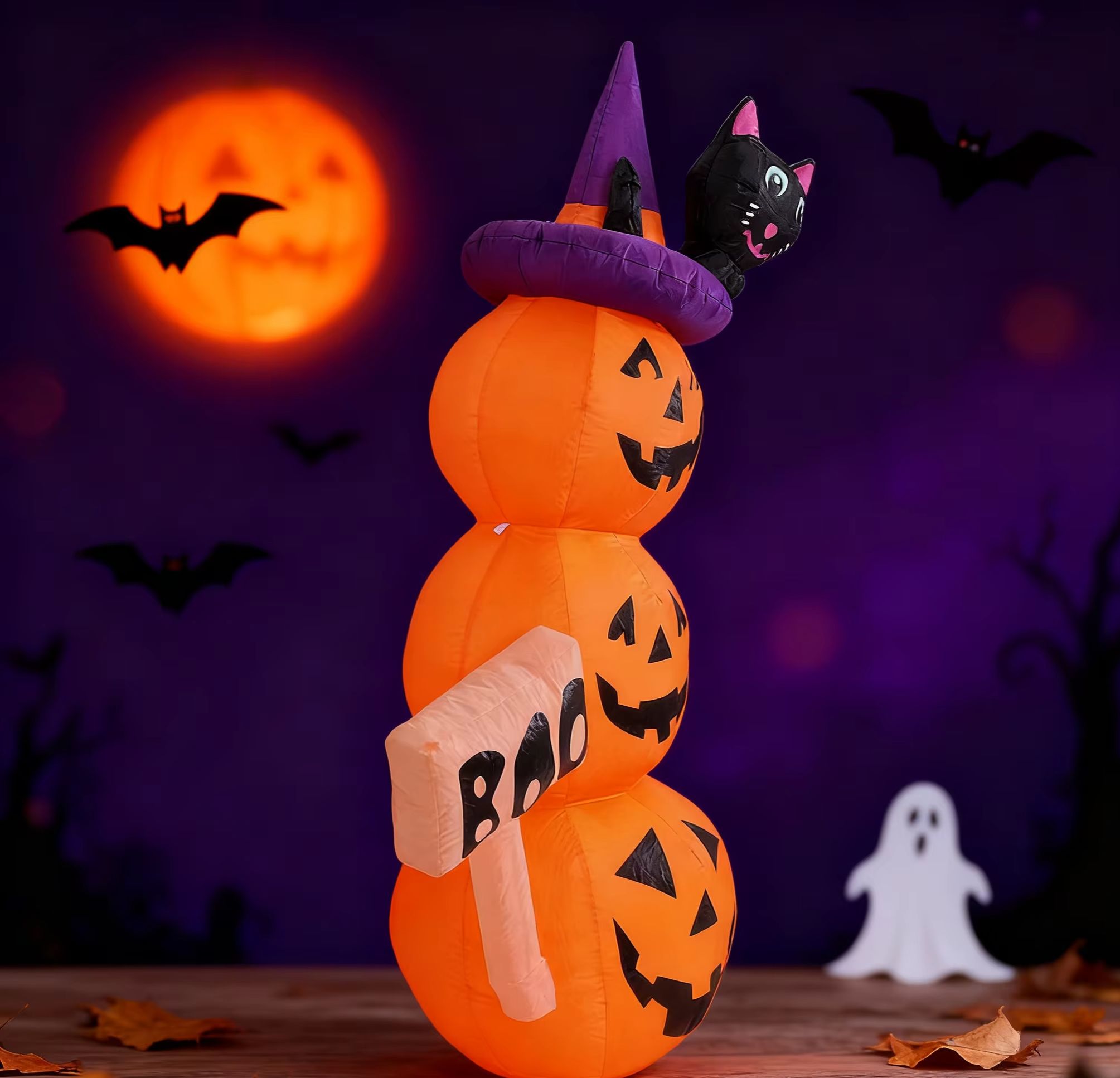 5.2ft / 1.6m Halloween Inflata - Halloween Pumpkin Decor Led review and price