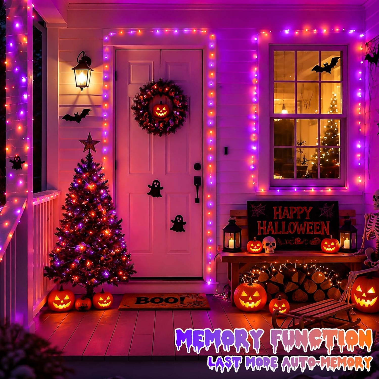 Halloween LED Solar Copper Wir - Halloween Led String Lights Orange review and price