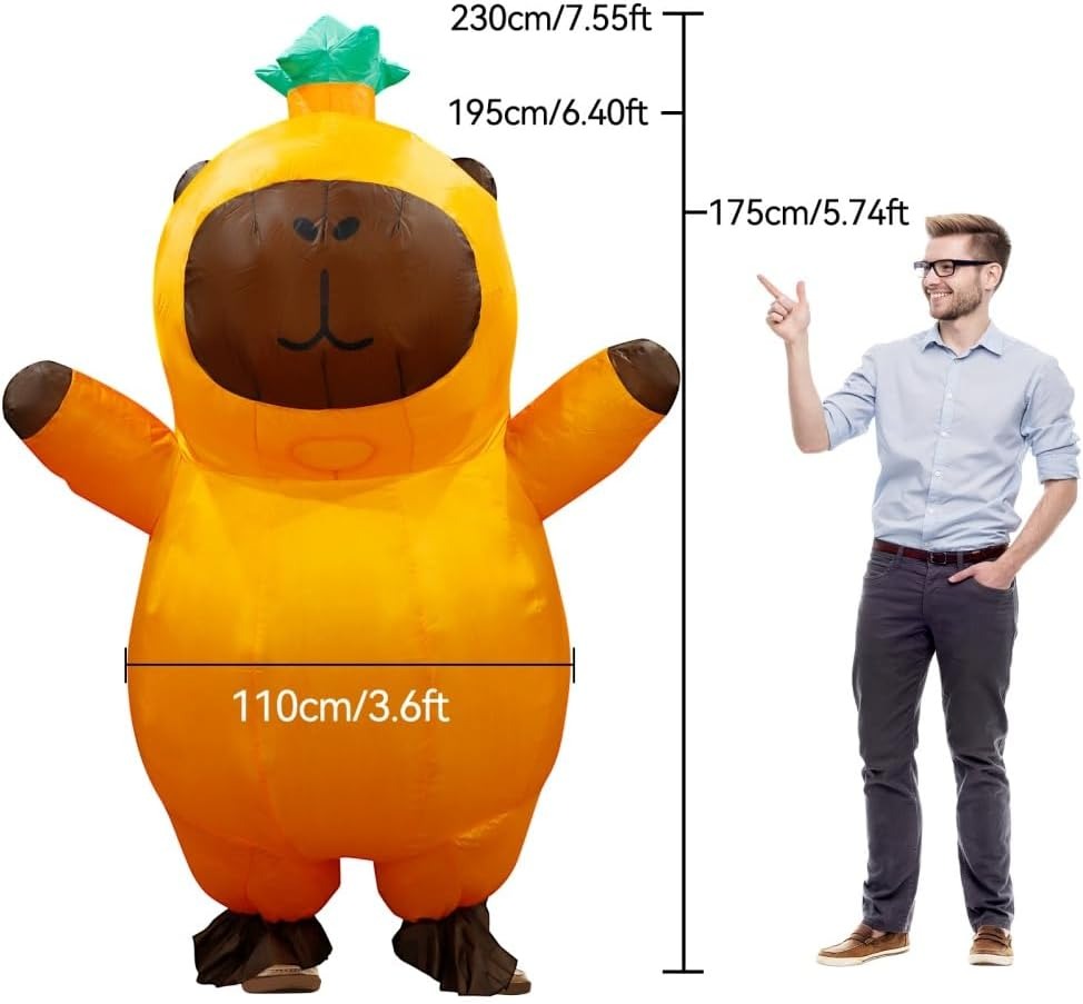 Capybara Inflatable Costume Ad - Halloween Costume Adult review and price