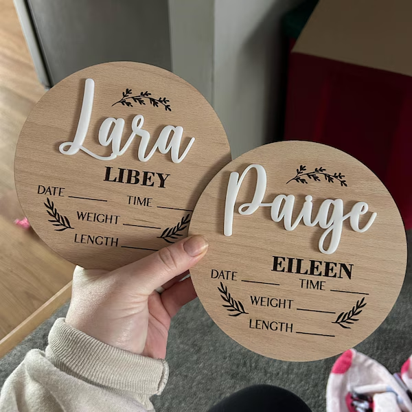 1Pc Custom Baby Announcement S - Halloween Party Supplies review and price