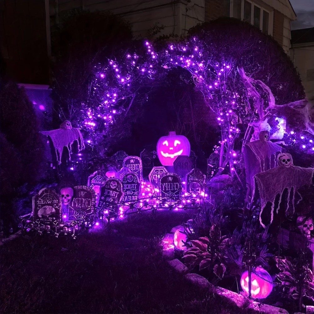 1/2PC12M100LED Halloween Decor - Halloween Led String Lights Orange review and price