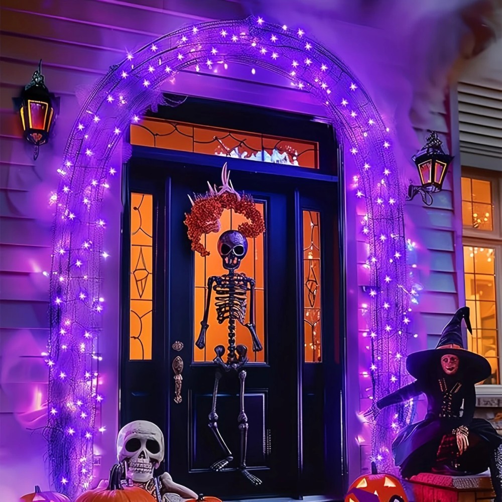 1/2PC12M100LED Halloween Decor - Halloween Led String Lights Orange review and price
