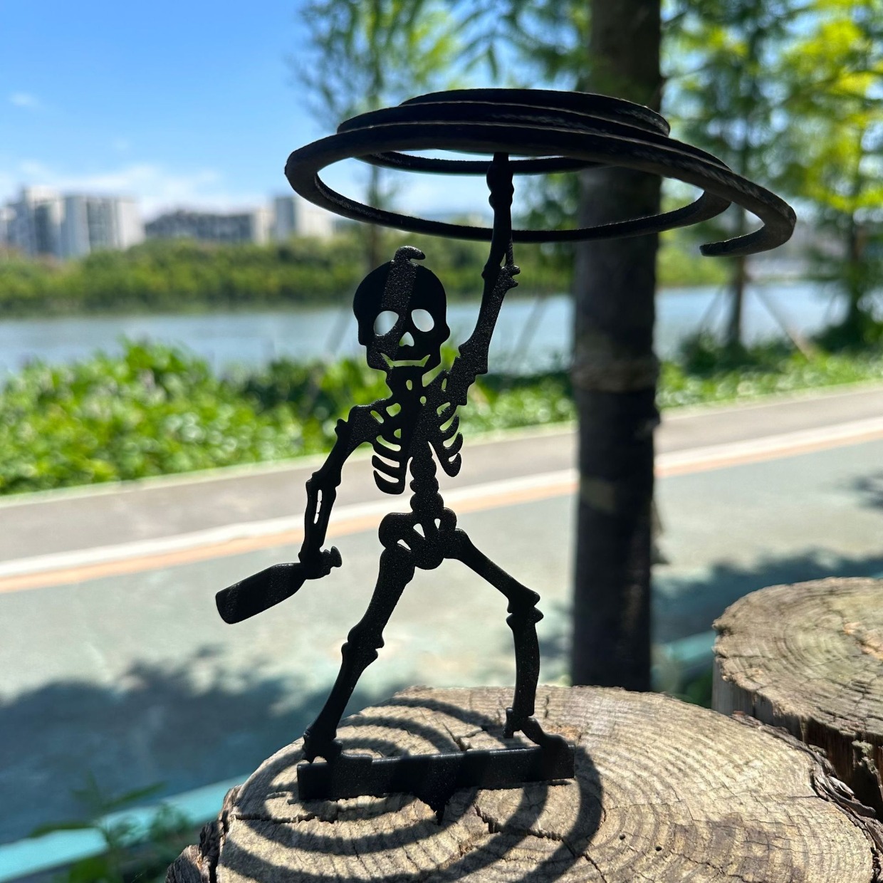 [Metal Archery Stand] Portable - Halloween Skeleton Decoration review and price