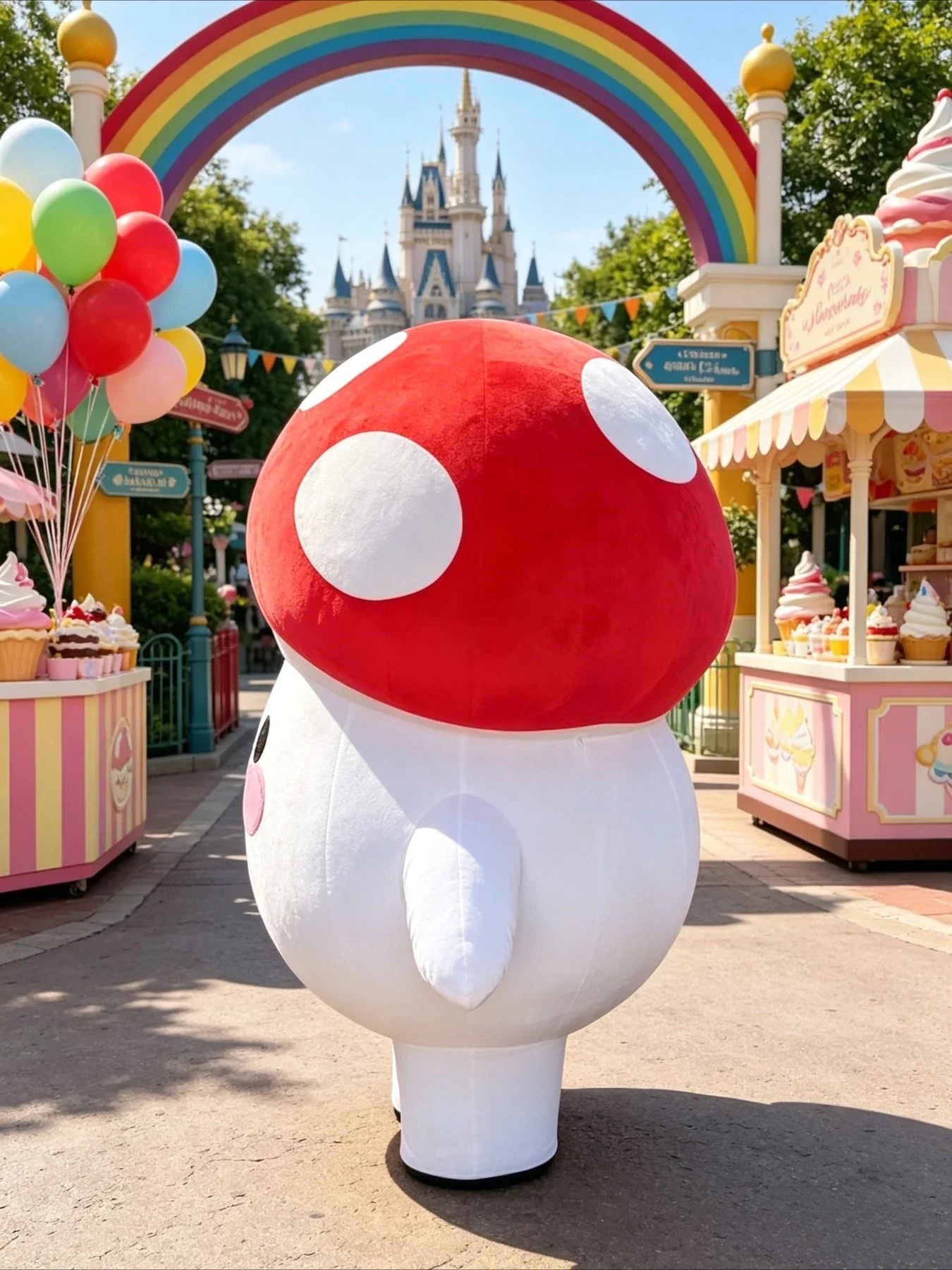 Cute Mushroom Inflatable Masco - Halloween Costume Adult review and price