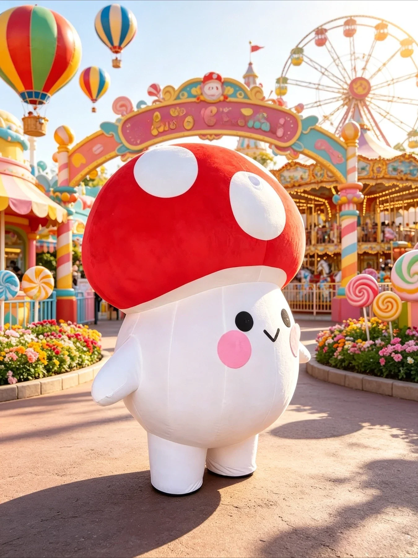 Cute Mushroom Inflatable Masco - Halloween Costume Adult review and price