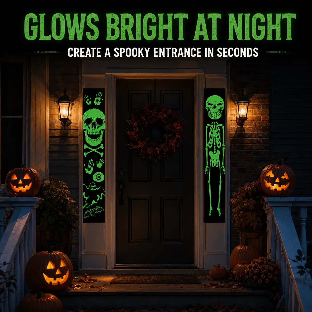 2PCS Glow in the Dark Hallowee - Halloween Skeleton Decoration review and price