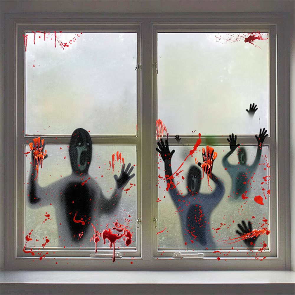 Halloween Wall Stickers Static - Halloween Skeleton Decoration review and price