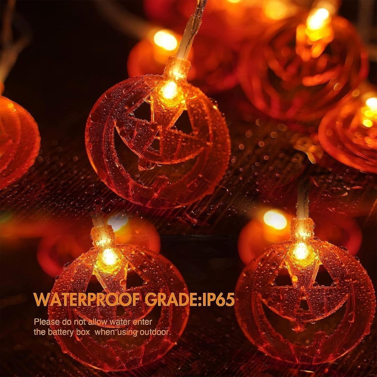 1pc 20LED Orange Flat Hollow H - Halloween Led String Lights Orange review and price