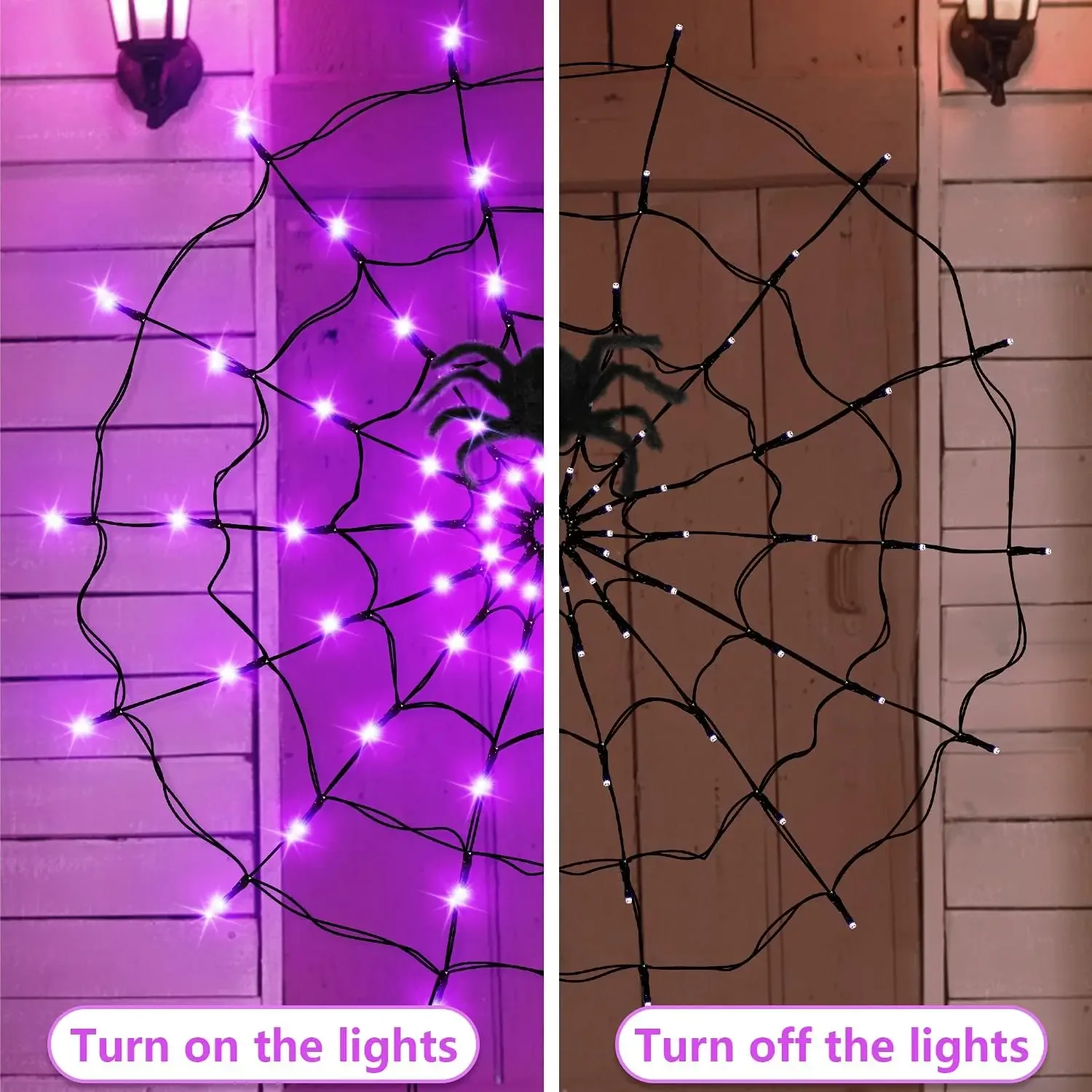 Halloween LED String Light Spi - Spider Web Halloween Decoration review and price