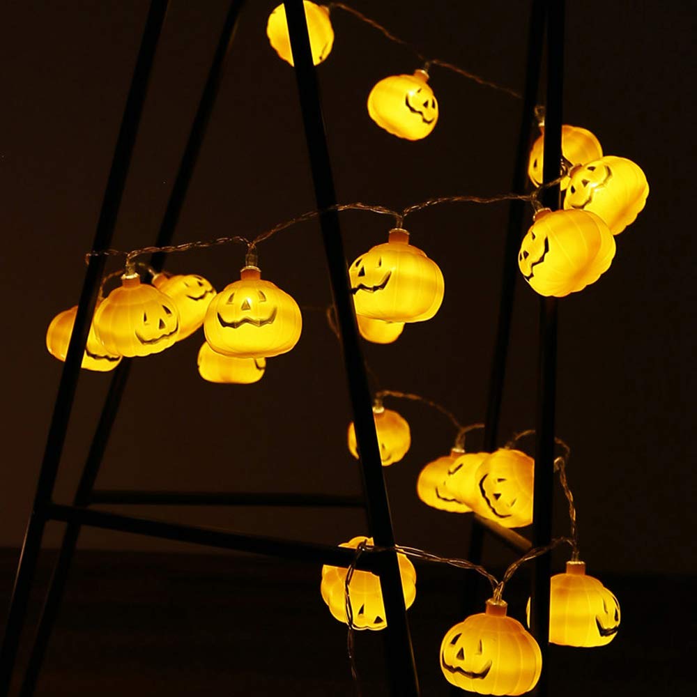Halloween 3D Pumpkin LED Strin - Halloween Led String Lights Orange review and price