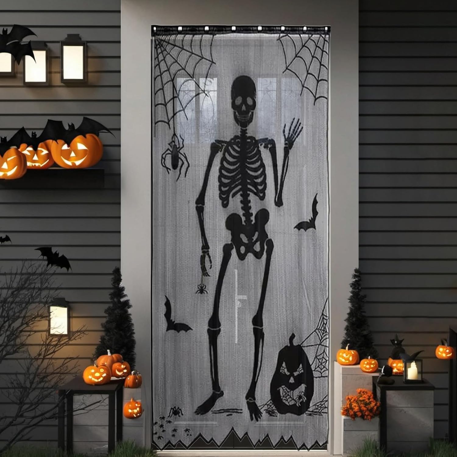 Halloween Skeleton Lace Door C - Halloween Skeleton Decoration review and price