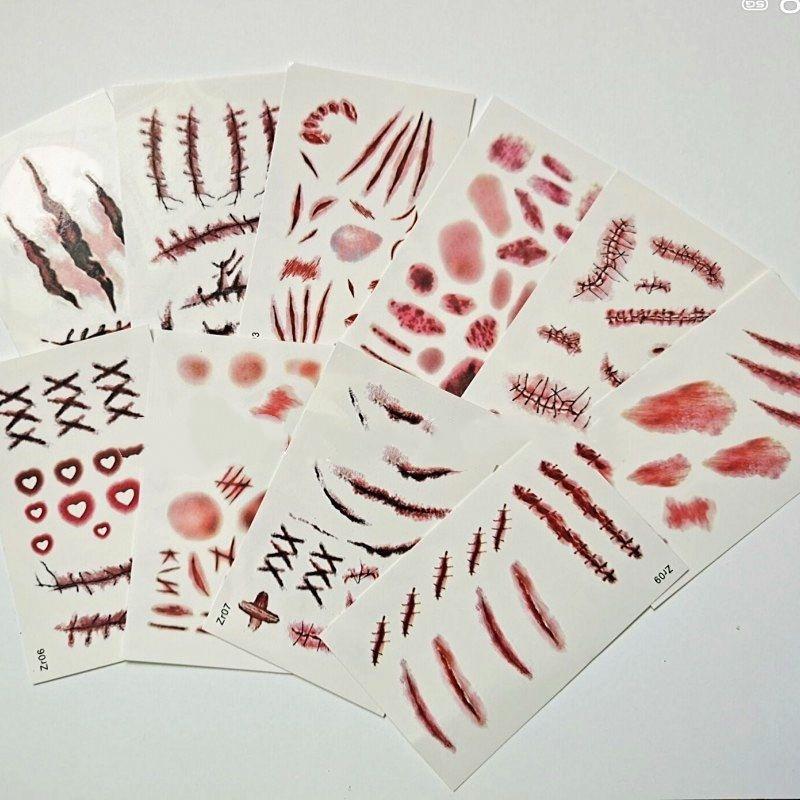 30pcs Halloween Tattoo Sticker - Spider Web Halloween Decoration review and price