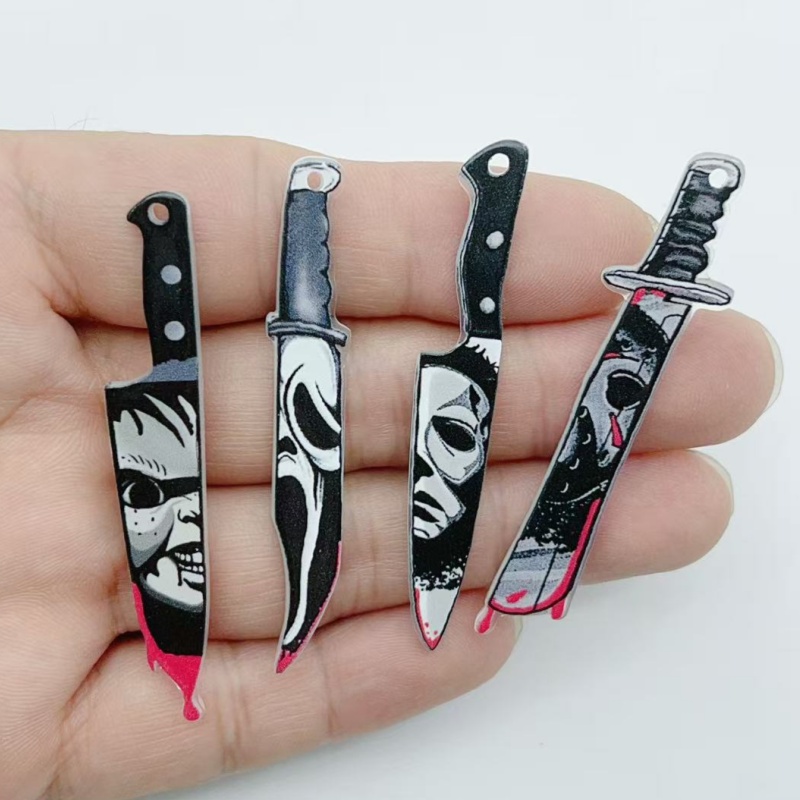 10 pieces of acrylic jewelry H - Halloween Party Supplies review and price