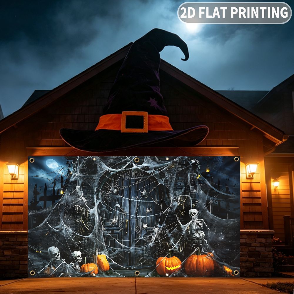 1pc 2D FLAT Halloween Party Ga - Spider Web Halloween Decoration review and price