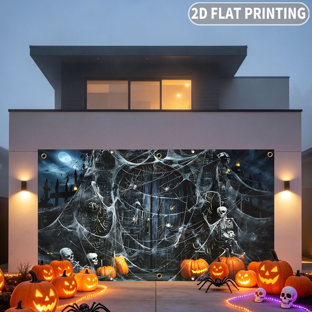 1pc 2D FLAT Halloween Party Ga - Spider Web Halloween Decoration review and price