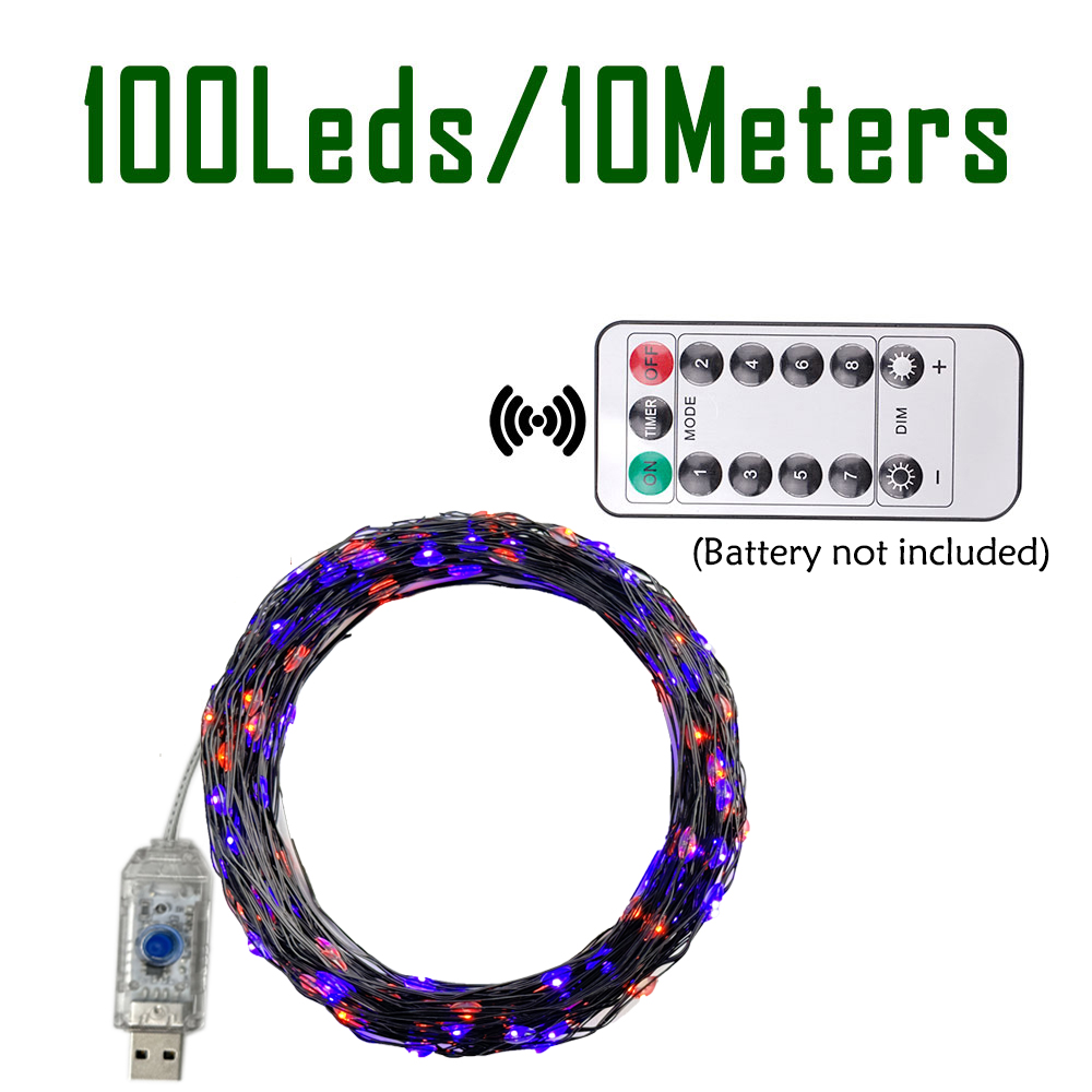 100/200LEDs String Lights Oran - Halloween Led String Lights Orange review and price